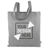 Tragetasche FREIBURG 38 x 42 cm Tragetasche aus recycelter Canvas-Baumwolle mit langen Henkeln  mit Logo