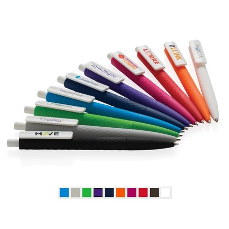 X3-Stift mit Smooth-Touch mit Logo