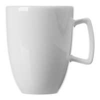 Porzellanbecher Pronto weiß mit Logo als Werbegeschenk