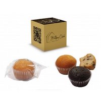 Mini-Muffin im Würfel mit Logo