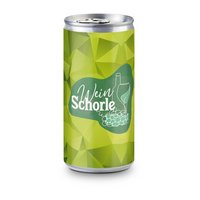 Weinschorle weiss bedruckt Logo
