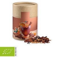 Bio Glühweingewürz fein 60g in Biologisch abbaubare Eco Pappdose Midi mit Logo