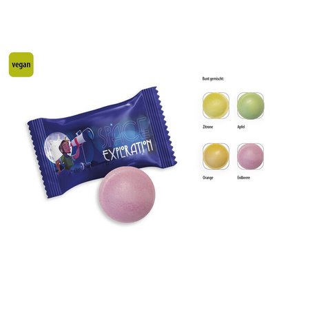 Brause Flummi 1 Stück im Werbetütchen bedruckt mit Logo