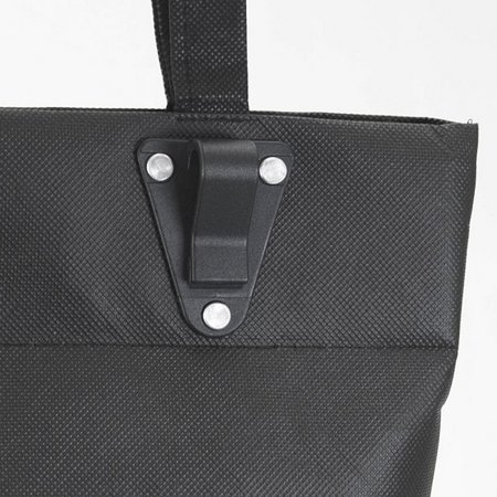 Teilansicht Fahrradtasche AMSTERDAM schwarz 38 x 38 cm Umweltfreundlich aus recyceltem PET 