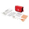 Rotes Erste Hilfe Set in Tasche mit Logo