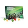 Tisch-Adventskalender mit Fairtrade Schokolade mit Logo