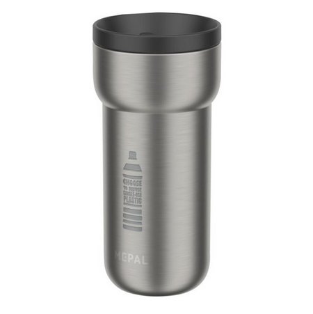 Deckel schwarz Mepal Ellipse 375 ml Edelstahl Thermobecher mit Logo