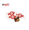 Füllung 3D Präsent Rentier mit süßer Füllung duplo Knusperlen mit Logo