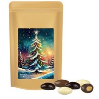 Mandel-Schoko Trio 80g in Standbeutel Midi mit Logo