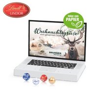 Adventskalender Laptop Lindt Lindor Organic mit Logo