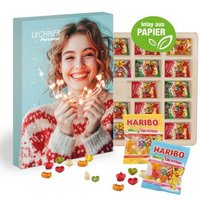 Adventskalender mit Haribo Fruchtgrummi mit Logo