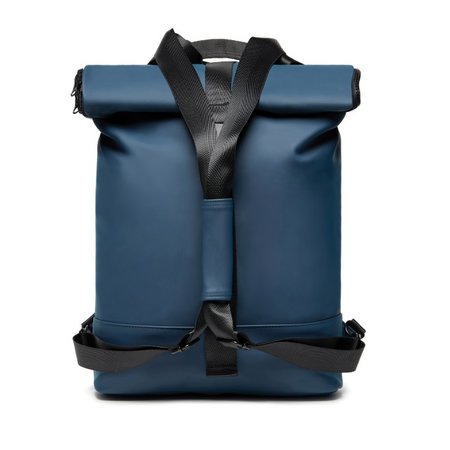 Blaue VINGA Baltimore Fahrradtasche mit Logo