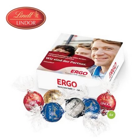 Lindor-Präsent 6er mit Logo