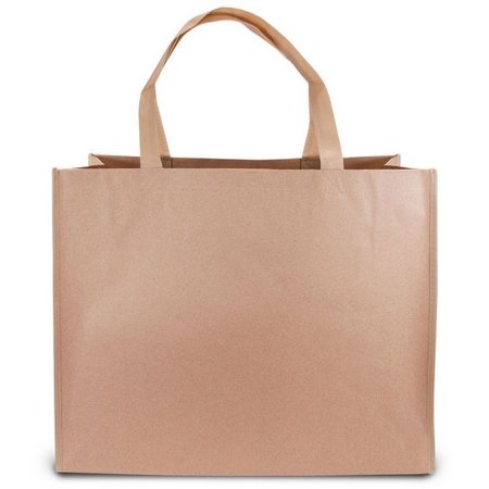Papier Non-Woven Tasche Madrid 50 x 40 x 15 cm mit langen Henkeln