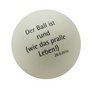 Tischtennisball mit Werbung
