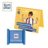 Werbekarte Midi Ritter SPORT Mini mit Logo