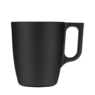 Glastasse Nuevo Galaxy schwarz matt 250ml bedruckt mit Logo