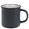 Keramikbecher Vintage grau matt crystal 350ml bdruckt mit eigenem Logo