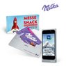 Schokoladentafel von Milka 45g mit Logo