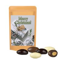 Mandel-Schoko Trio 30g in Standbeutel Mini mit Logo
