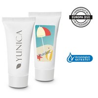 Pflegetube Mini - 20ml Sonnenlotion LSF 30 wasserfest mit Logo