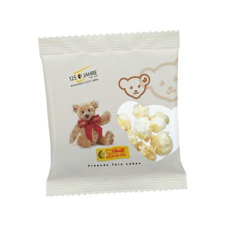 Popcorn gezuckert ca. 6g in Werbetüte bedruckt mit Logo