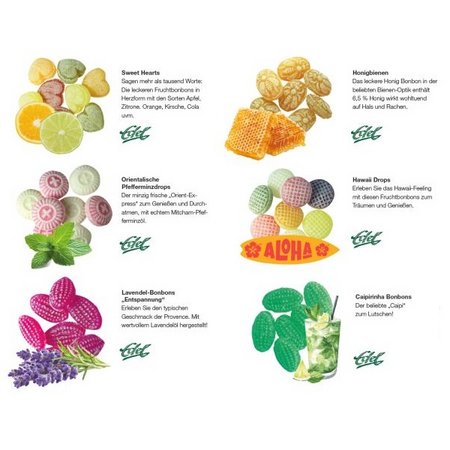 Variantionen Edel Bonbon Paperbox mit Logo