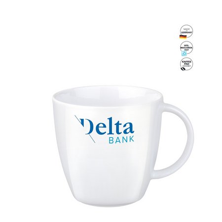 senator® Maxim Cafe Porzellantasse bedruckt mit Logo