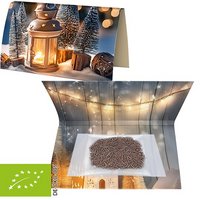Bio Schokoladen-Streusel ca. 15g Werbekarte Express mit eigenem Logo