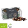 Tee Geschenk-Set mit 2 x Tee in Minidose mit Sichtfenster silber oder schwarz mit Logo