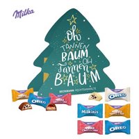 Weihnachtsbaum Milka Favourites mit Logo