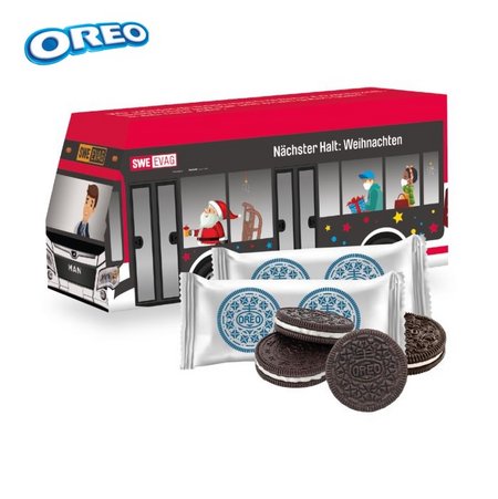 3D Präsent Bus OREO Schokokekse mit Logo