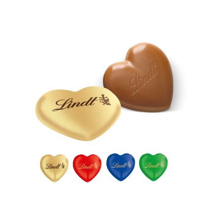 Farben  Lindt Herz 20g im Werbebriefchen mit Logo