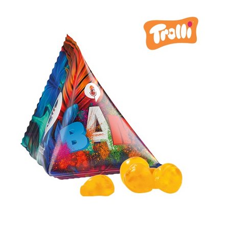 Vitamin Fruchtgummi im Tetraeder 15g mit Logo