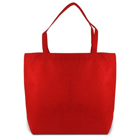 PP-Tasche Stockholm rot 50 x 40 x 12 cm mit langen Henkeln und eigenem Logo