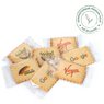 4-farbig bedruckter Vanille-Butterkeks einzeln in Klarsichtfolie verpackt mit Logo