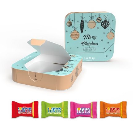 Appbox mit Tiny Tony´s Schokolade mit Logo
