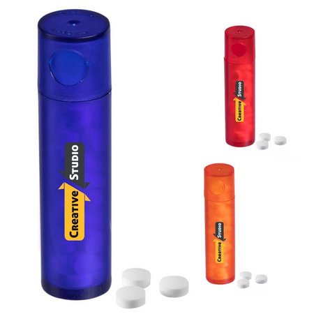 Kleiner Spender mit Mini-Minze mit Logo