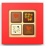 Logopraline 4er Box mit individuellem Logo