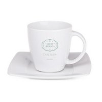 Porzellanbecher Manhattan Lunch Set mit eigenm Logo berduckt