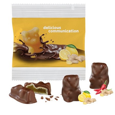 Schoko-Fruchtgummi-Bären 20g mit Logo