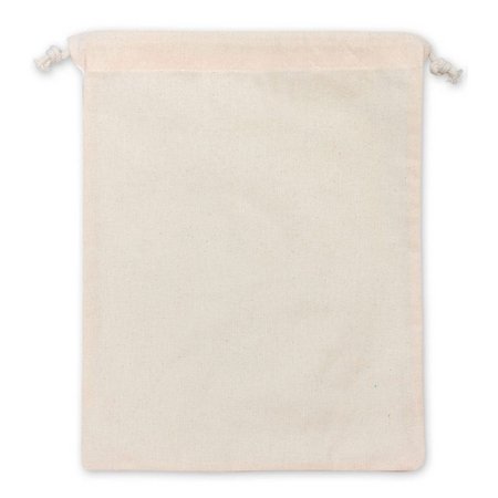 Bio-Beutel Doha 15 x 20 cm mit Kordelzug und Logo