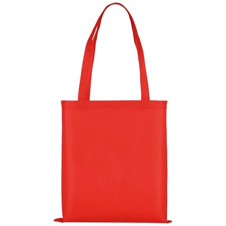 PP-Tasche Classic 38 x 42 cm mit zwei langen Henkeln 70 cm rot als Werbeartikel