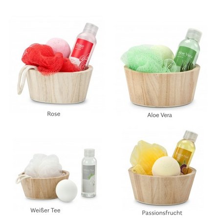 Varianten Wellness-Geschenkset Yellow in Balance mit Logo