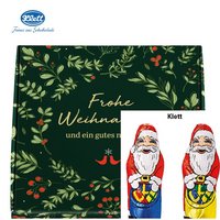 Klappbox S Weihnachten Klett Schoko-Weihnachtsmann mit Logo
