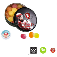 Black or White Dose Fruchtbonbons mit Logo