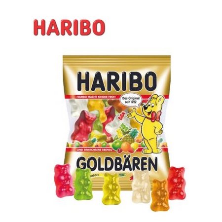 Inhalt Werbe-Klappkarte HARIBO Goldbären mit eigenem Logo