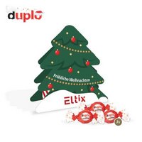 Präsent Tannenbaum duplo Knusperlen mit Logo