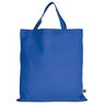 Tasche 38 x 42 cm aus Fairtrade-zertifizierter Baumwolle mit zwei kurzen Henkeln royalblau als Werbeartikel
