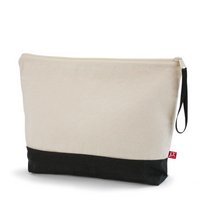 Reißverschlusstasche HEIDELBERG 37 x 27 x 6 cm Canvas- mit Kontrastboden und Trageschlaufe mit Logo